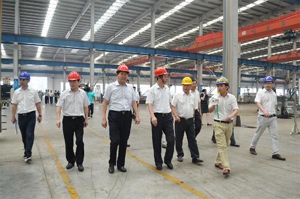 淮北市委书记黄晓武一行调研皇家国际矿装