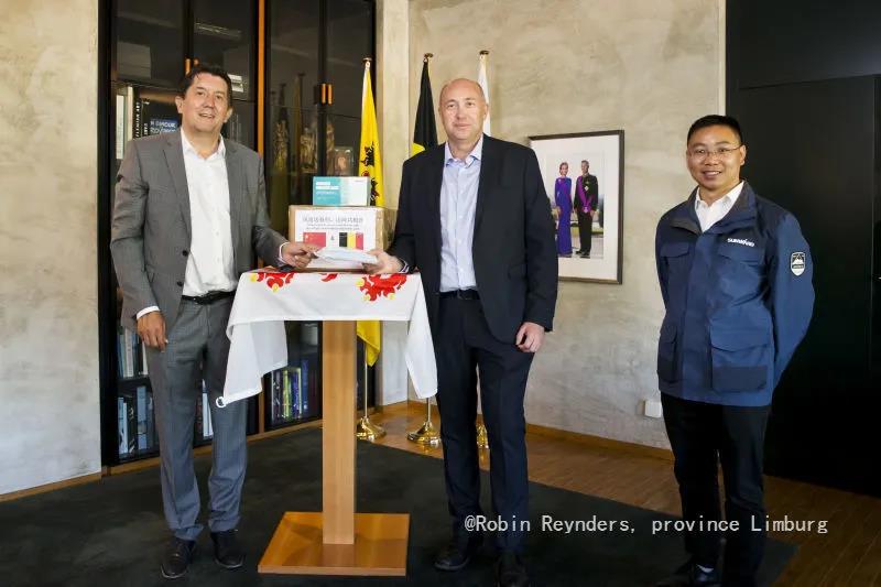 皇家国际智能向比利时林堡省捐赠自产口罩