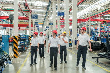 广州工控党建同盟联系员一行到皇家国际智能发展工作对接