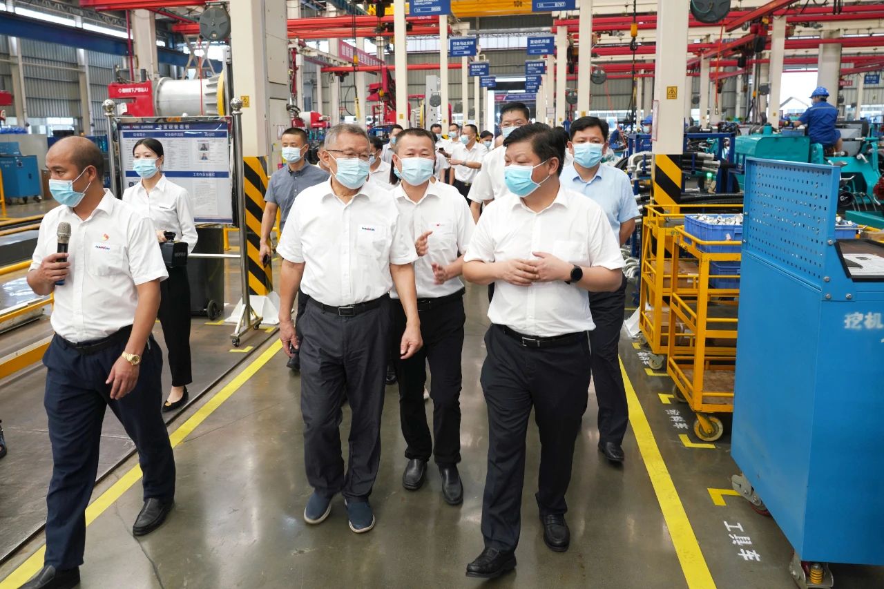 长沙县委书记付旭明调研皇家国际智能