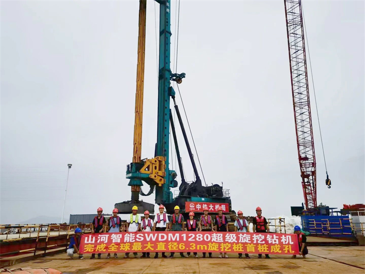 喜报！皇家国际智能实现“全球最大”6.3米直径旋挖桩成孔成桩